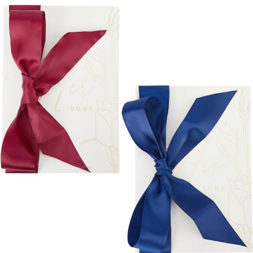 GORGECRAFT 2Stk Ehegelübdebücher Mit Bändern Goldfolie Gefaltet Gelübdekarten Für Sie Und Ihn Blumenmuster Elegante Umschläge Ideen Hochzeitsgeschenkliste Für Braut Und Bräutigam Weiß 20.1x14.2cm GORGECRAFT 2Stk Ehegelübdebücher Mit Bändern Goldfolie Gefaltet Gelübdekarten Für Sie Und Ihn Blumenmuster Elegante Umschläge Ideen Hochzeitsgeschenkliste Für Braut Und Bräutigam Weiß 20.1x14.2cm von GORGECRAFT