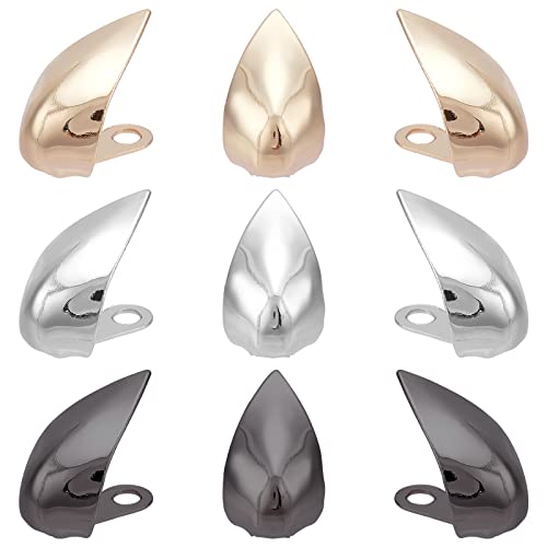 GORGECRAFT 3 Paar Schuhe Spitzschutz 3 Farben Schuhzehenkopf Metallschutz Rund Hohl High Heel Tip Spitzkappenabdeckung Schuhdekoration Charms Für High Heel Schuhe Schutz Reparatur von GORGECRAFT