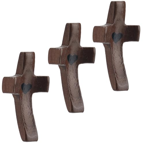 GORGECRAFT 3 Stück „Cross My Heart“ Holzkreuze Braunes Holzkruzifix In Liebesform Zur Ermutigung Der Fingerspitze Kleine Tasche Mit Daumen Zum Halten Eines Handkreuzes Zum Beten Tolle Weihnachten Oste GORGECRAFT 3 Stück „Cross My Heart“ Holzkreuze Braunes Holzkruzifix In Liebesform Zur Ermutigung Der Fingerspitze Kleine Tasche Mit Daumen Zum Halten Eines Handkreuzes Zum Beten Tolle Weihnachten Oste von GORGECRAFT