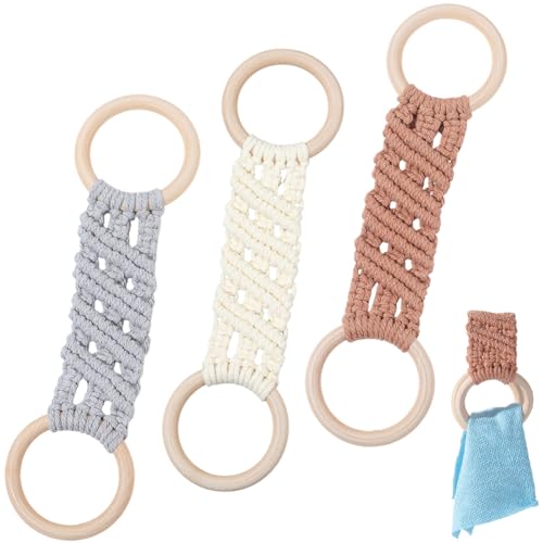 GORGECRAFT 3 Stück 3 Farbiger Gehäkelter Geschirrtuchhalter Boho Stil Handgefertigt Makramee Hängender Handtuchhalter Ring Baumwoll Hanfseil Mit Schlaufe Für Küche Badezimmer Geburtstag Erntedankfest GORGECRAFT 3 Stück 3 Farbiger Gehäkelter Geschirrtuchhalter Boho Stil Handgefertigt Makramee Hängender Handtuchhalter Ring Baumwoll Hanfseil Mit Schlaufe Für Küche Badezimmer Geburtstag Erntedankfest von GORGECRAFT