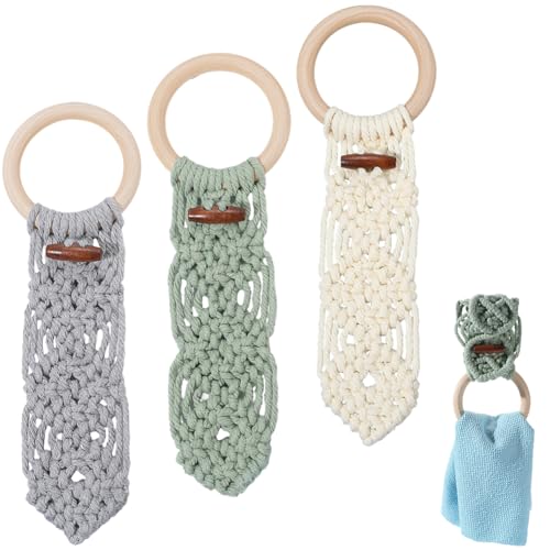 GORGECRAFT 3 Stück 3 Farbiger Gehäkelter Geschirrtuchhalter Boho Stil Handgefertigt Makramee Handtuchhalter Ring Baumwoll Hanfseil Mit Schlaufe Für Küche Badezimmer Geburtstag Erntedankfest Einweihung GORGECRAFT 3 Stück 3 Farbiger Gehäkelter Geschirrtuchhalter Boho Stil Handgefertigt Makramee Handtuchhalter Ring Baumwoll Hanfseil Mit Schlaufe Für Küche Badezimmer Geburtstag Erntedankfest Einweihung von GORGECRAFT