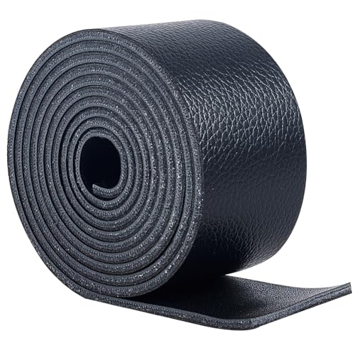 GORGECRAFT 38mm Breites 3mm Dickes Lederband Mit Litschi Muster 1.4 Yds/1.3 m Lange Gürtelstreifen Weiches Einseitiges Lederband Pu Lederzubehör Für DIY Bastelprojekte Halsketten Schmuck Schwarz GORGECRAFT 38mm Breites 3mm Dickes Lederband Mit Litschi Muster 1.4 Yds/1.3 m Lange Gürtelstreifen Weiches Einseitiges Lederband Pu Lederzubehör Für DIY Bastelprojekte Halsketten Schmuck Schwarz von GORGECRAFT