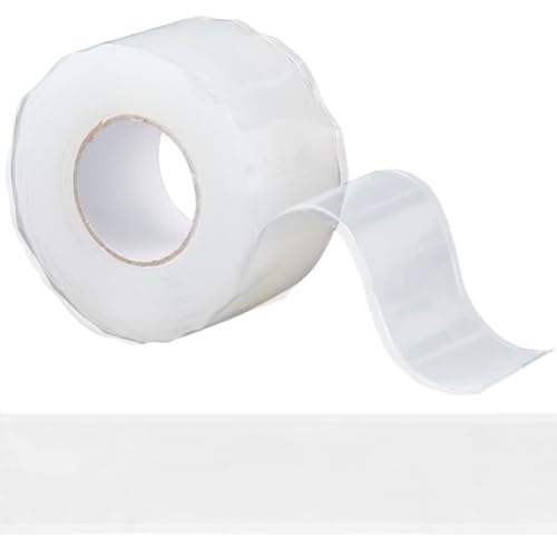 GORGECRAFT 3m X 25mm Selbstverschmelzendes Silikonband Transparent Wasserdicht Reparatur-Dichtungsband Selbstverschmelzendes Mehrzweck-Gummiband Für Notrohre Sanitär Wasser Schlauch Lecks GORGECRAFT 3m X 25mm Selbstverschmelzendes Silikonband Transparent Wasserdicht Reparatur-Dichtungsband Selbstverschmelzendes Mehrzweck-Gummiband Für Notrohre Sanitär Wasser Schlauch Lecks von GORGECRAFT