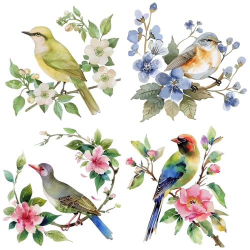 GORGECRAFT 4 Stil 16cm Vögel Fensteraufkleber Dekorativer Doppelseitiger Alarmaufkleber Runde Frühlingsblumen Statische Aufkleber Für Schiebetüren Glasfenster Zur Verhinderung von Vogelangriffen GORGECRAFT 4 Stil 16cm Vögel Fensteraufkleber Dekorativer Doppelseitiger Alarmaufkleber Runde Frühlingsblumen Statische Aufkleber Für Schiebetüren Glasfenster Zur Verhinderung von Vogelangriffen von GORGECRAFT