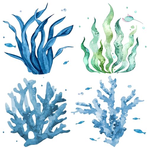 GORGECRAFT 4Stk Algen-Fensteraufkleber 16cm Sommer-Fensteraufkleber Ozean-Themenaufkleber Aquarell-Meerestiere Abnehmbare Wasserfeste Aufkleber Für Sommerliche Heimdekorationen Meer Partyzubehör GORGECRAFT 4Stk Algen-Fensteraufkleber 16cm Sommer-Fensteraufkleber Ozean-Themenaufkleber Aquarell-Meerestiere Abnehmbare Wasserfeste Aufkleber Für Sommerliche Heimdekorationen Meer Partyzubehör von GORGECRAFT