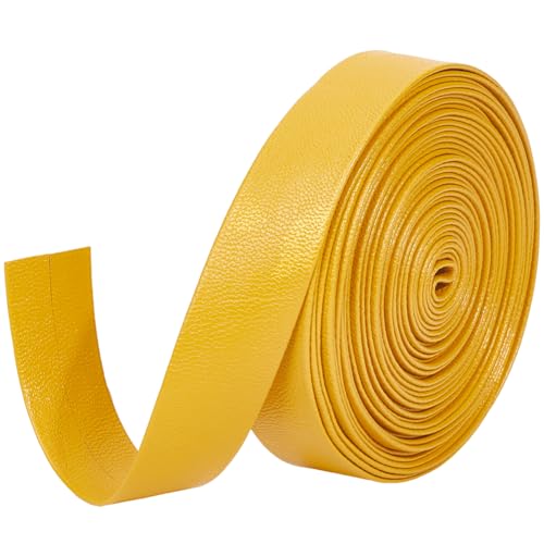 GORGECRAFT 5 m PU Lederbesatzband Umklappbare Lederstreifen 20mm Breites Flaches Lederband 1mm Dickes PU Kunstlederband Mit Lammfellstruktur Zum Selbernähen Säumen Basteln Schmuckherstellung Gold GORGECRAFT 5 m PU Lederbesatzband Umklappbare Lederstreifen 20mm Breites Flaches Lederband 1mm Dickes PU Kunstlederband Mit Lammfellstruktur Zum Selbernähen Säumen Basteln Schmuckherstellung Gold von GORGECRAFT