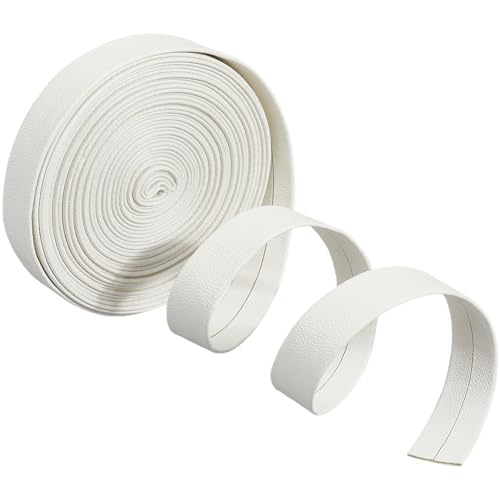 GORGECRAFT 5 m Umklappbare Lederschnurstreifen 15mm Breit Flaches Lederband Dünnes Weißes Lederschnürseil 1mm Dick Doppelseitiges PU Lederband Für Heimwerker Haustierhalsbänder Schmuck Werkzeugwerksta GORGECRAFT 5 m Umklappbare Lederschnurstreifen 15mm Breit Flaches Lederband Dünnes Weißes Lederschnürseil 1mm Dick Doppelseitiges PU Lederband Für Heimwerker Haustierhalsbänder Schmuck Werkzeugwerksta von GORGECRAFT