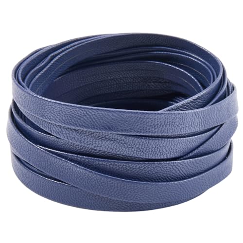 GORGECRAFT 5 m X 8mm Umklappbare Lederstreifen Lammfell Flache Lederschnur Strukturierte Kunstlederriemen PU Kantenbesatz 1mm Dick Nachtblauer Flechtfaden Für Heimwerker Basteln Werkzeugwerkstatt GORGECRAFT 5 m X 8mm Umklappbare Lederstreifen Lammfell Flache Lederschnur Strukturierte Kunstlederriemen PU Kantenbesatz 1mm Dick Nachtblauer Flechtfaden Für Heimwerker Basteln Werkzeugwerkstatt von GORGECRAFT