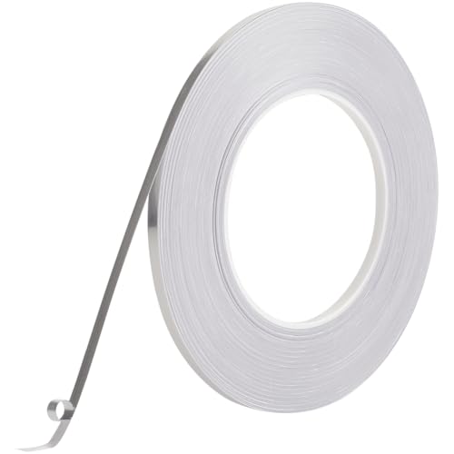 GORGECRAFT 50 m X 5mm Silberfarbenes Metallisiertes Polyesterfolienband Gebürstetes Metallisches Dekorband Selbstklebendes Spiegelrand Formteil Abziehbare Und Aufklebbare Fliesendichtungsstreifen GORGECRAFT 50 m X 5mm Silberfarbenes Metallisiertes Polyesterfolienband Gebürstetes Metallisches Dekorband Selbstklebendes Spiegelrand Formteil Abziehbare Und Aufklebbare Fliesendichtungsstreifen von GORGECRAFT