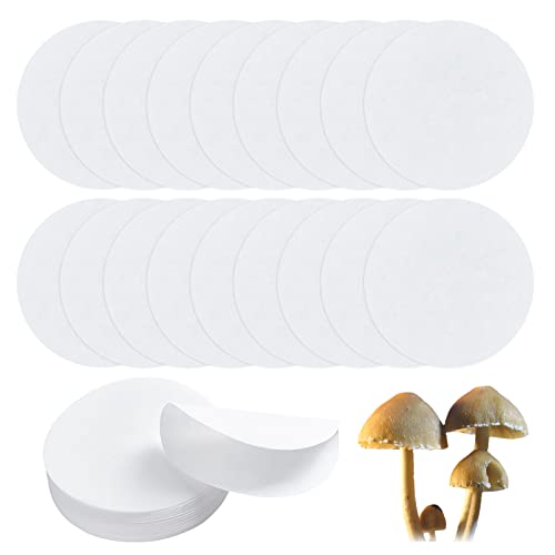 GORGECRAFT 50St Organisches Filterpapier 90 mm Labor Quantitatives Aschefreies Filterpapier Mittlere Geschwindigkeit Trichterfilterpapier Mit Breiter Öffnung Für Einen Büchner-Trichter Pilzzucht von GORGECRAFT
