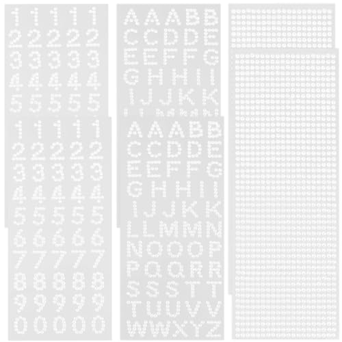 GORGECRAFT 6 Blatt 3 Stile Glitzer-Alphabet-Aufkleber 27x10cm Selbstklebend AZ Zahlen Buchstaben Strass-Edelstein-Aufkleber Für Lehrer Schüler Scrapbooking Kartenherstellung DIY Kunsthandwerk GORGECRAFT 6 Blatt 3 Stile Glitzer-Alphabet-Aufkleber 27x10cm Selbstklebend AZ Zahlen Buchstaben Strass-Edelstein-Aufkleber Für Lehrer Schüler Scrapbooking Kartenherstellung DIY Kunsthandwerk von GORGECRAFT