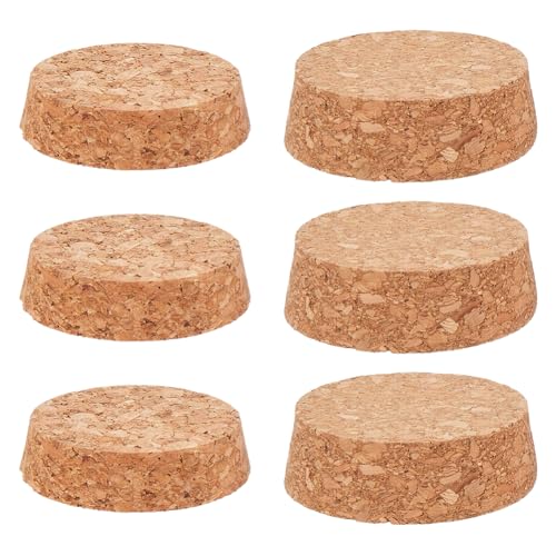 GORGECRAFT 6Stk Weinflaschenkorken In 2 Größen Großer Konischer Korkstopfen Holzersatz Für Glasflaschen Natürlicher Weicher Korkdeckel Stopfen Für Flaschen Einmachgläser DIY 57~60mm Durchmesser GORGECRAFT 6Stk Weinflaschenkorken In 2 Größen Großer Konischer Korkstopfen Holzersatz Für Glasflaschen Natürlicher Weicher Korkdeckel Stopfen Für Flaschen Einmachgläser DIY 57~60mm Durchmesser von GORGECRAFT