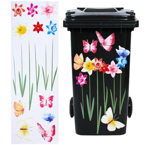 GORGECRAFT 70x25cm Große Bunte Lilien-Blumen-Wandaufkleber Dekorative 3D-Schmetterlings-Gelbe Blumenaufkleber Wasserfest Schöne Blumen Selbstklebend Abziehen Entfernbare Moderne Kunst-Wanddekoration GORGECRAFT 70x25cm Große Bunte Lilien-Blumen-Wandaufkleber Dekorative 3D-Schmetterlings-Gelbe Blumenaufkleber Wasserfest Schöne Blumen Selbstklebend Abziehen Entfernbare Moderne Kunst-Wanddekoration von GORGECRAFT
