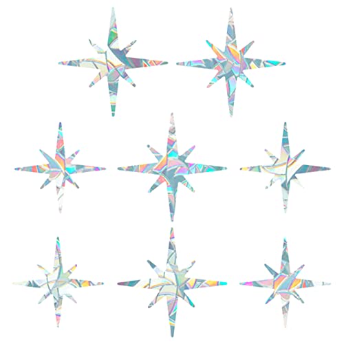 GORGECRAFT 8Pcs Rainbow Window Clings 3D Dekorative Fensterfolie Polygon Anti-Kollisions-Fensteraufkleber Türfenster Static Cling Für Küche Esszimmer Schlafzimmer GORGECRAFT 8Pcs Rainbow Window Clings 3D Dekorative Fensterfolie Polygon Anti-Kollisions-Fensteraufkleber Türfenster Static Cling Für Küche Esszimmer Schlafzimmer von GORGECRAFT