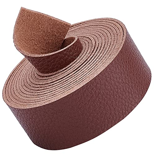 GORGECRAFT Brauner Lederriemenstreifen 25mm Breit 200cm Lang Ledergürtelstreifen Mit Litschi-Muster Einseitig Flache Kordel Für Heimwerker Basteln Projekte Kleidung GORGECRAFT Brauner Lederriemenstreifen 25mm Breit 200cm Lang Ledergürtelstreifen Mit Litschi-Muster Einseitig Flache Kordel Für Heimwerker Basteln Projekte Kleidung von GORGECRAFT