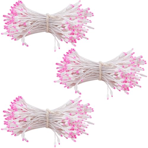 GORGECRAFT Ca. 1500~1700 Stück Perlenblüten Staubblatt Stempel Weißes Tuch Blumenmuster Rosa Doppelte Köpfe Handgefertigter Kern Künstliche Blumen Pollen Staubblatt Für Die Herstellung von Scrapbooks GORGECRAFT Ca. 1500~1700 Stück Perlenblüten Staubblatt Stempel Weißes Tuch Blumenmuster Rosa Doppelte Köpfe Handgefertigter Kern Künstliche Blumen Pollen Staubblatt Für Die Herstellung von Scrapbooks von GORGECRAFT