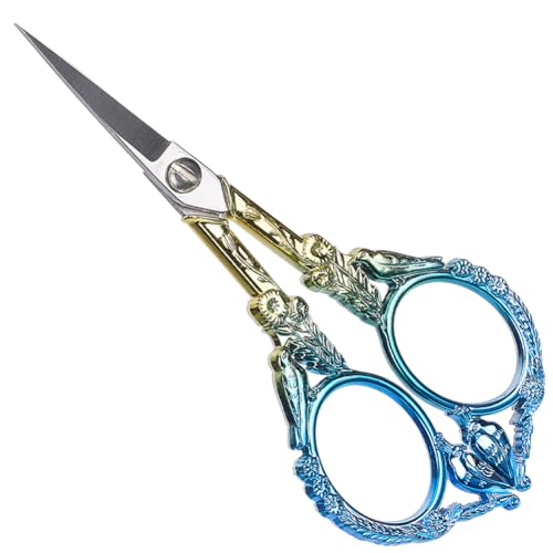 GORGECRAFT Häkel Vogelschere Blau Goldfarben Edelstahl Vintage Näh Und Stickschere Einfädelschere Handarbeitsschere Scharfe Storch Spitzenschere Für Kreuzstich Schneiden GORGECRAFT Häkel Vogelschere Blau Goldfarben Edelstahl Vintage Näh Und Stickschere Einfädelschere Handarbeitsschere Scharfe Storch Spitzenschere Für Kreuzstich Schneiden von GORGECRAFT