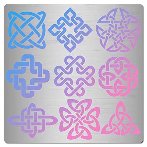 GORGECRAFT Keltisch-Knoten-Schablone Aus Metall 6.3 Zoll Schablonen Wiederverwendbar Wikinger-Symbol Edelstahl-Schablonen Zum Malen von Wand-Leinwand-Möbeln Holzverbrennung Brandmalerei Gravur GORGECRAFT Keltisch-Knoten-Schablone Aus Metall 6.3 Zoll Schablonen Wiederverwendbar Wikinger-Symbol Edelstahl-Schablonen Zum Malen von Wand-Leinwand-Möbeln Holzverbrennung Brandmalerei Gravur von GORGECRAFT