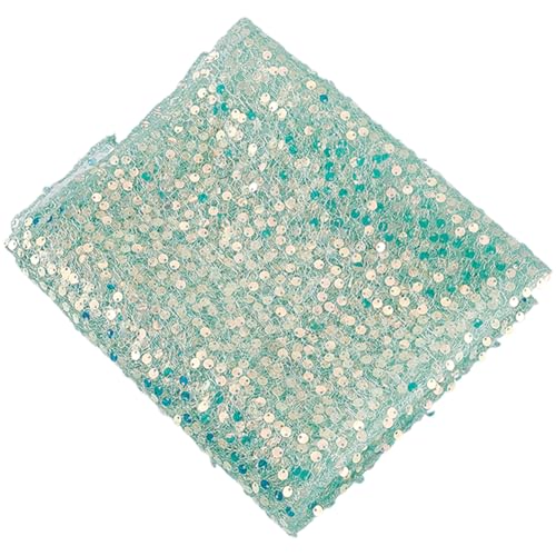 GORGECRAFT Schillernder Pailletten-Tischläufer, 279,4 x 43,9 cm, glitzernde Pailletten, Tischdecke für Meerjungfrauen, Party, Geburtstag, Hochzeit, Dusche, Urlaub, Feier, Dekoration, Mittelgrün von GORGECRAFT