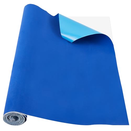 GORGECRAFT Selbstklebende Samt Beflockungseinlage 3 m X 45cm Filzplatte Blau Weiche Samt Schubladeneinlage Stoffrolle Mit Selbstklebender Rückseite Abziehen Und Ankleben Für Die Herstellung von Schmu von GORGECRAFT