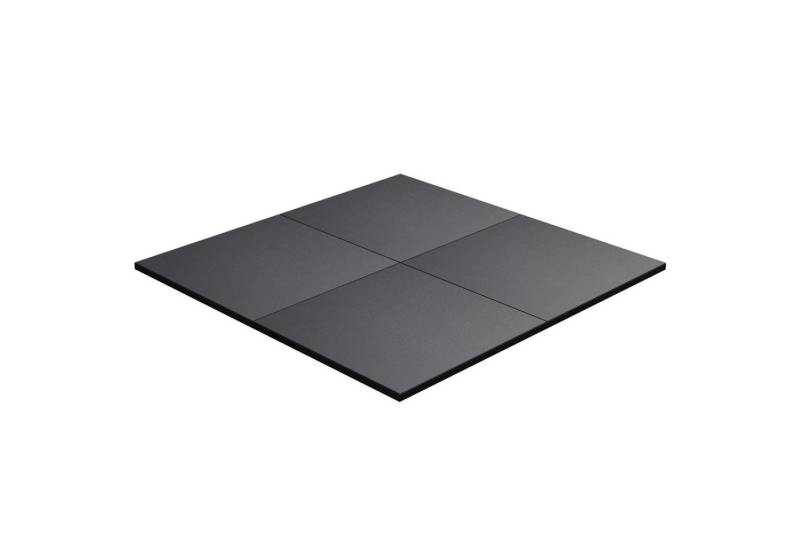 GORILLA SPORTS Bodenschutzmatte Einzeln oder 4er Set, 100x100cm, rutschfest, aus Gummi, Schwarz von GORILLA SPORTS