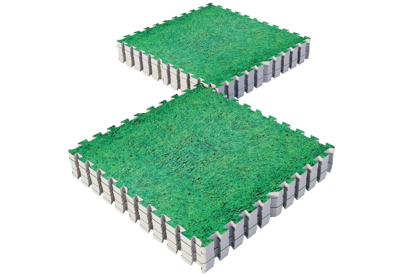 GORILLA SPORTS Bodenschutzmatte Set 16 Matten, 60x60x1,2 cm - Fitness Unterlegmatte, Trainingsmatte von GORILLA SPORTS