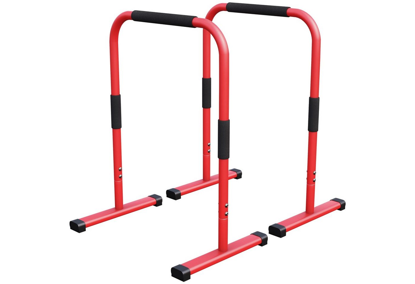 GORILLA SPORTS Griff Dip Barren, 2er Set 68x45x94cm, bis 200kg, rutschfest, Stahl, Farbwahl von GORILLA SPORTS