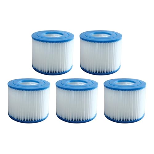 1–10 Stück Ersatz-Schwimmbadfilter Passend, Kompatibel Mit Flowclear-Filterkartusche Größe VI Von Lay-Z-Spa(5pcs) von GORZAQFOR