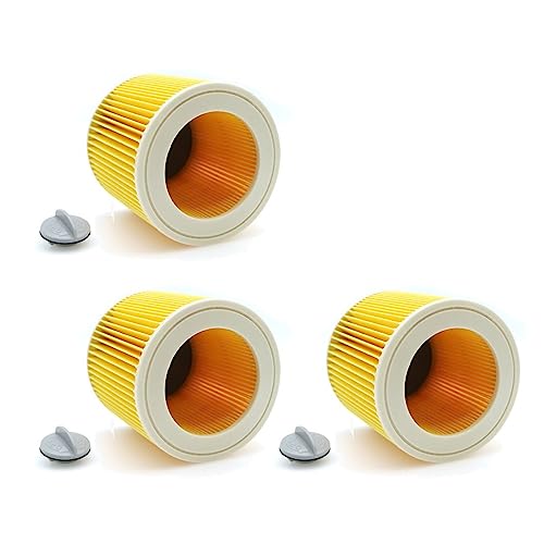 Filter, Kompatibel For Karcher, Patrone WD2250 WD3.200 MV2 MV3 WD3 Filter Teile Luft Staub Filter Staubsauger(3pcs) von GORZAQFOR