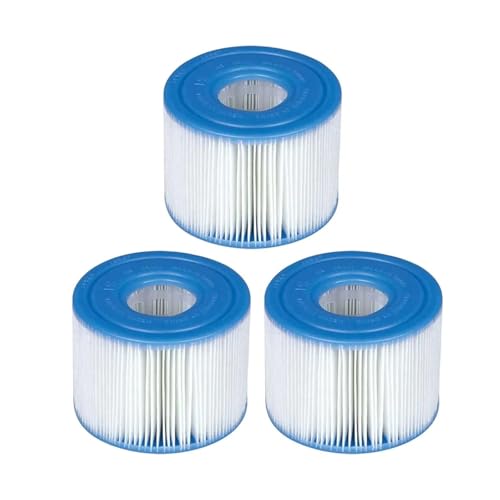 Filter, Kompatibel Mit Intex PureSpa, Kompatibel Mit 29001E Aufblasbare Whirlpool Und Spa Modelle Schwimmbad Filter(3pcs) von GORZAQFOR