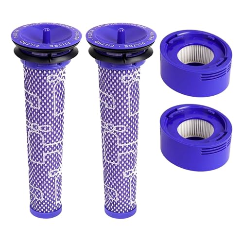 Filter-Ersatz-Staubsauger-Set, Kompatibel Mit Dyson V7 V8 Absolute, Animal Akku-Staubsauger, Vorfilter Und Nachfilter, Ersatzteile(4pcs) von GORZAQFOR