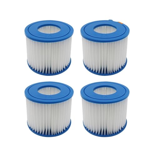 Pool-Filterkartusche, Kompatibel Mit Flowclear Lay-Z-Spa, Ersatz-Staubsaugerfilterzubehör(4pcs) von GORZAQFOR