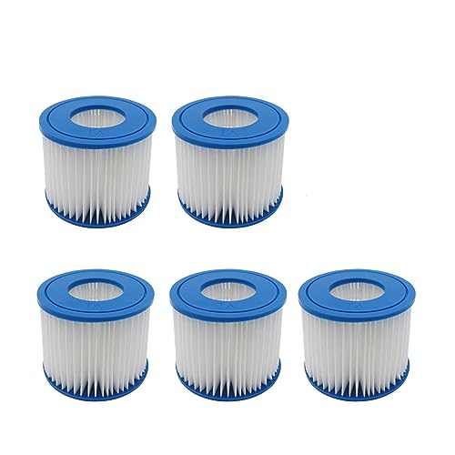 Pool-Filterkartusche, Kompatibel Mit Flowclear Lay-Z-Spa, Ersatz-Staubsaugerfilterzubehör(5pcs) von GORZAQFOR