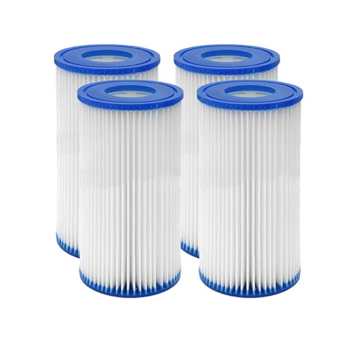 SCHWIMMBAD-Filter, Kompatibel For Intex, 29002 11X20 CM, Pumpe Filter Patrone Pool Filter Staubsauger For Pools(4pcs) von GORZAQFOR