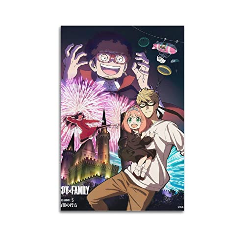 GOSER Spy X Family Anime Poster Dekorative Malerei Leinwand Wandkunst Wohnzimmer Poster Schlafzimmer Malerei,Wandkunst Bilddruck Moderne Familienzimmer Dekor 20x30inch(50x75cm) von GOSER