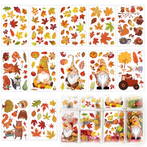 Erntedankfest Fensteraufkleber 12 Blatt Thanksgiving Fenster Aufkleber Selbstklebend Herbstdeko Fenster Thanksgiving Herbstdeko Herbst Fensterbilder Erntedankfest Fensteraufkleber 12 Blatt Thanksgiving Fenster Aufkleber Selbstklebend Herbstdeko Fenster Thanksgiving Herbstdeko Herbst Fensterbilder von GOSHIES