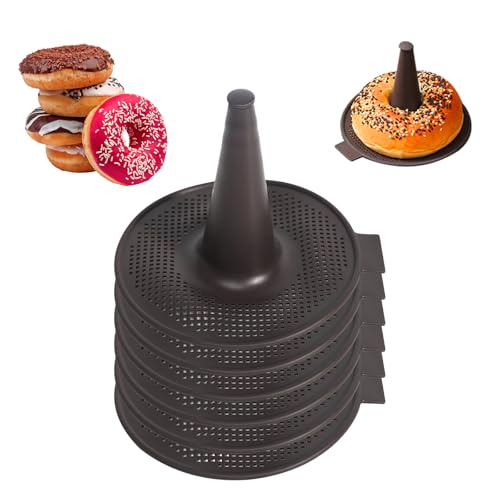 GOSHIES Bagel Backform 6 Stück Silicone Baking Molds Donuts Backform Donutform Conical Shape Silicone Molds for Baking Conical Shape Silicone Molds for Baking von GOSHIES