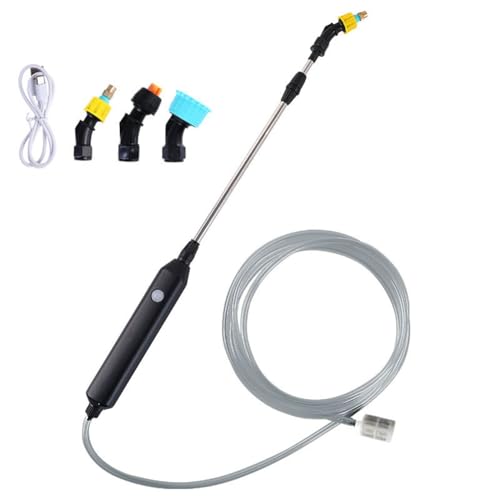 GOSIA Elektrischer Gartenbewässerungs-Sprühgerät mit 2 m langem Schlauch, Sprühdüse für Rasen, verstellbar über USB, Unkrautsprinkler, Herr von Pflanzen GOSIA Elektrischer Gartenbewässerungs-Sprühgerät mit 2 m langem Schlauch, Sprühdüse für Rasen, verstellbar über USB, Unkrautsprinkler, Herr von Pflanzen von GOSIA