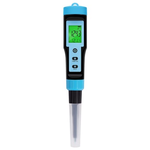 GOSIA PH-Mester, Lebensmittel, 0,00 – 14,00 pH, Temperatur-Tester, hohe Genauigkeit, Säureanalysator für Fleisch in Dosen, Käseteig A von GOSIA