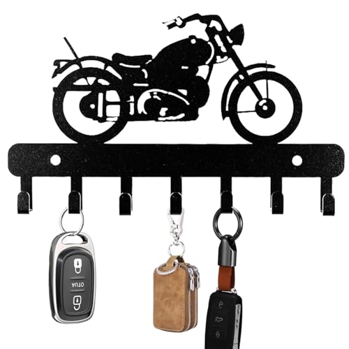 GOSLYLY Schlüsselhalter aus Metall, Schlüsselbrett mit 7Haken, Schlüssel Organizer Wand Schwarz, Schlüsselhalter für Wandhaken Dekor, key holder, Multifunktionshaken für Flur, Büro, Küche GOSLYLY Schlüsselhalter aus Metall, Schlüsselbrett mit 7Haken, Schlüssel Organizer Wand Schwarz, Schlüsselhalter für Wandhaken Dekor, key holder, Multifunktionshaken für Flur, Büro, Küche von GOSLYLY