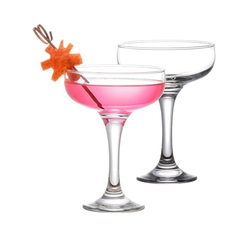 Cocktailgläser (8 oz/235 ml), Espresso-Gläser Martini, Margarita, Elegante Schnitte und Champagnergläser, langstielige Gläser (6) von GOSOYO