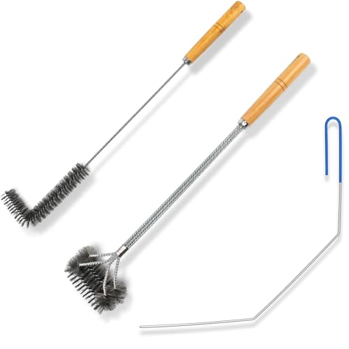 3-teiliges Set Fritteusen-Reinigungswerkzeuge, Edelstahl-Fritteusen-Reinigungswerkzeuge, einschließlich Fritteusenkorb-Reinigungsbürste, L-Form Fritteusenbürste und Fritteusen-Deklogger Goofer-Stange, 3-teiliges Set Fritteusen-Reinigungswerkzeuge, Edelstahl-Fritteusen-Reinigungswerkzeuge, einschließlich Fritteusenkorb-Reinigungsbürste, L-Form Fritteusenbürste und Fritteusen-Deklogger Goofer-Stange, von GOSR