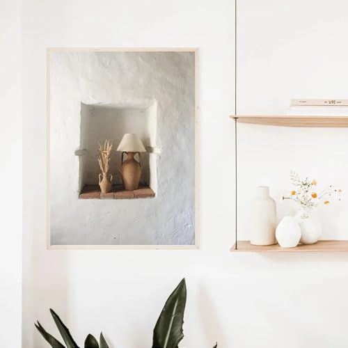 Leinwanddruck, Gemälde, böhmische Keramikvase, Stillleben, Wandkunst, Poster, minimalistisch, für Wohnzimmer, moderne Heimdekoration (40 x 55 cm) von GOSRD