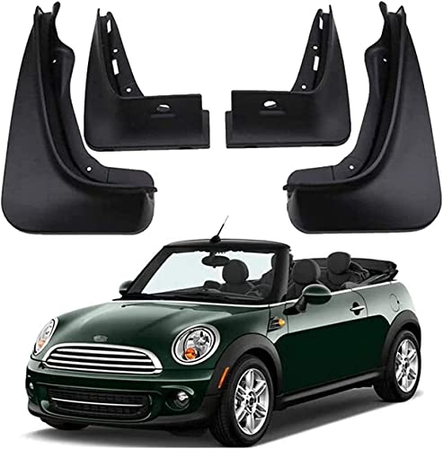 GOSUNA 4 Stück Auto Mud Flaps für Mini Cooper Convertible R57 2008-2015 2009 2010 2011 2012 2013 2014, Wasserdicht Mudguards Front Rear Splash Guard Spritzfest Schmutzfänger Protektoren Bausatz von GOSUNA