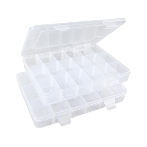 GOTDYBST 2 Stück Sortierboxen Für Kleinteile, Mit 18 Herausnehmbaren Fächern Setzkasten, Kleinteile Organizer Zur Aufbewahrung Von Perlen, Kunsthandwerk, Schmuck, Angelausrüstung Und Bürobedarf GOTDYBST 2 Stück Sortierboxen Für Kleinteile, Mit 18 Herausnehmbaren Fächern Setzkasten, Kleinteile Organizer Zur Aufbewahrung Von Perlen, Kunsthandwerk, Schmuck, Angelausrüstung Und Bürobedarf von GOTDYBST