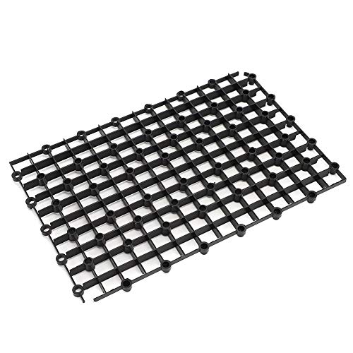 10 PCS Plastic Splicing Aquarium Filter Bottom Grid Plate Screen Isolate Board Divider für die Verwendung im Aquarium Aquarium(Schwarz) von GOTOTOP