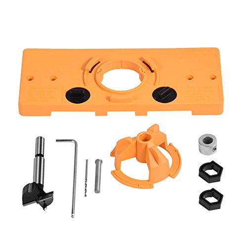35 mm Cup Style Verdecktes Scharnier Jig Bohrloch Bohrer Führung Cutter Bit Set, Tür Bohrlochschablone/Forstner Bit Set, für System Tischler Holzbearbeitung DIY Werkzeuge 35 mm Cup Style Verdecktes Scharnier Jig Bohrloch Bohrer Führung Cutter Bit Set, Tür Bohrlochschablone/Forstner Bit Set, für System Tischler Holzbearbeitung DIY Werkzeuge von GOTOTOP