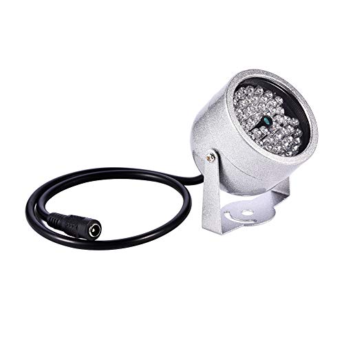 GOTOTOP 48 LED Infrarotstrahler, IR Lights Kamera 5-20m CCTV-IR Infrarot Nachtsicht Überwachungskamera für Straßenüberwachung, DC 12V 1A, 60° Anzeigen von GOTOTOP