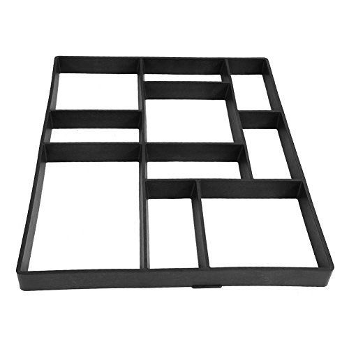 Beton Form, 60,5 x 50 x 4,5 cm Garten DIY Beton Pflastersteine Sprungbrett Form wiederverwendbar Weg Walk Maker Maschine Walk Way, Schwarz Beton Form, 60,5 x 50 x 4,5 cm Garten DIY Beton Pflastersteine Sprungbrett Form wiederverwendbar Weg Walk Maker Maschine Walk Way, Schwarz von GOTOTOP