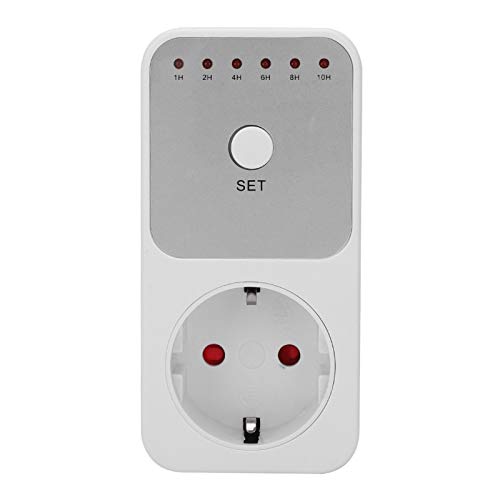 Digitaler Countdown Licht Timer Stecker 1-10 Stunden einstellbar ABS Ausgangs Steckdosenschalter Plug-In-Countdown Timer Schalter, EU 220V Digitaler Countdown Licht Timer Stecker 1-10 Stunden einstellbar ABS Ausgangs Steckdosenschalter Plug-In-Countdown Timer Schalter, EU 220V von GOTOTOP